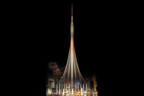 The Tower at Dubai Creek, by Santiago Clatrava Valls